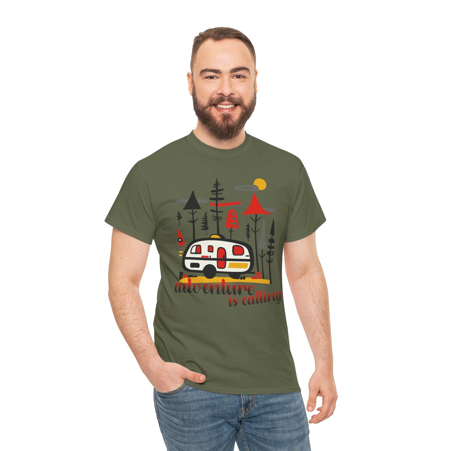 Impressa Adventure Calling Graphic Men Tee Shirt