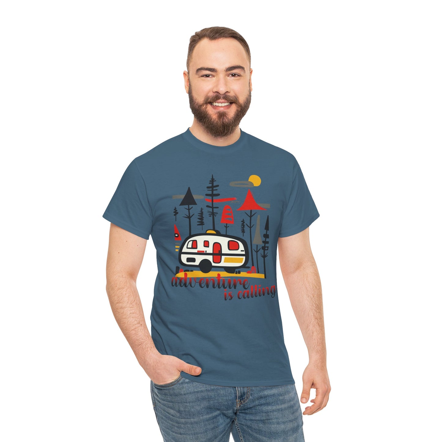 Impressa Adventure Calling Graphic Men Tee Shirt